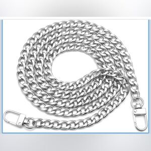 Silver Tone Crossbody Chain 47” (A737)
